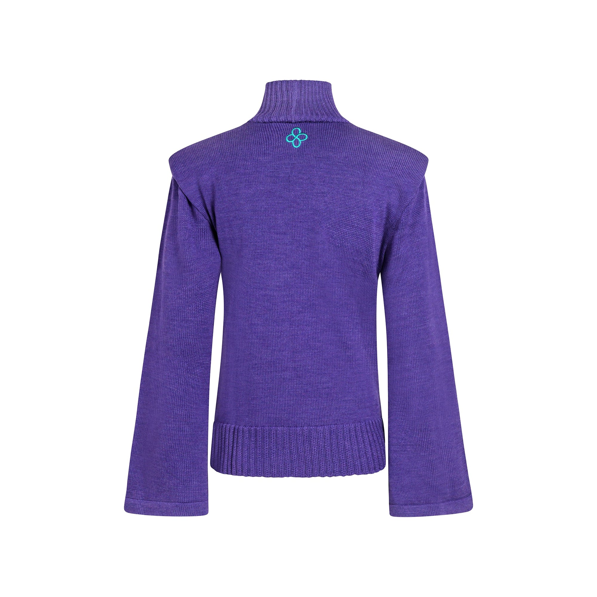 Pull Col Montant Chakra Coronal en Laine Mérinos