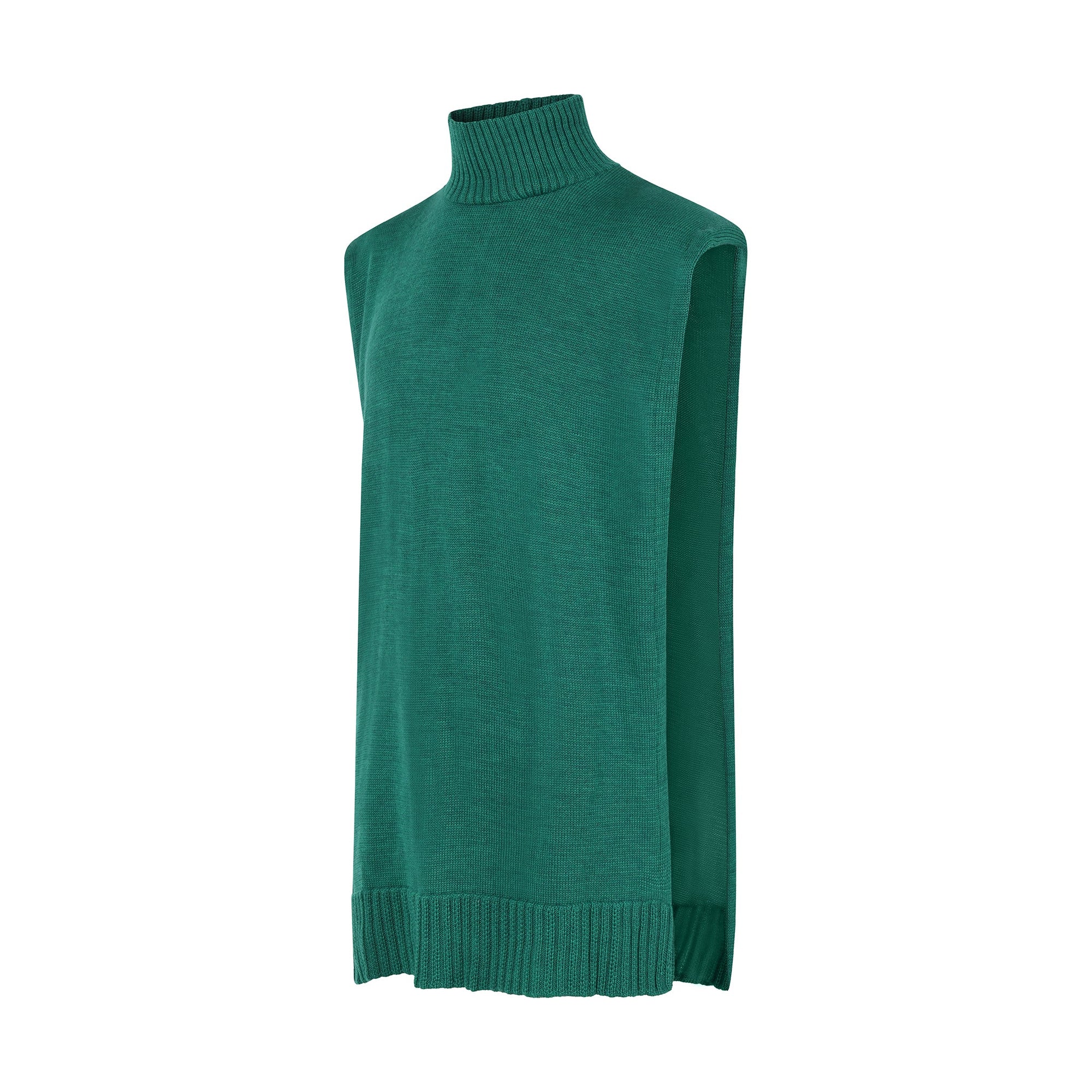 Pull Chasuble Sans Manches Unisex Chakra du Coeur en Laine Mérinos