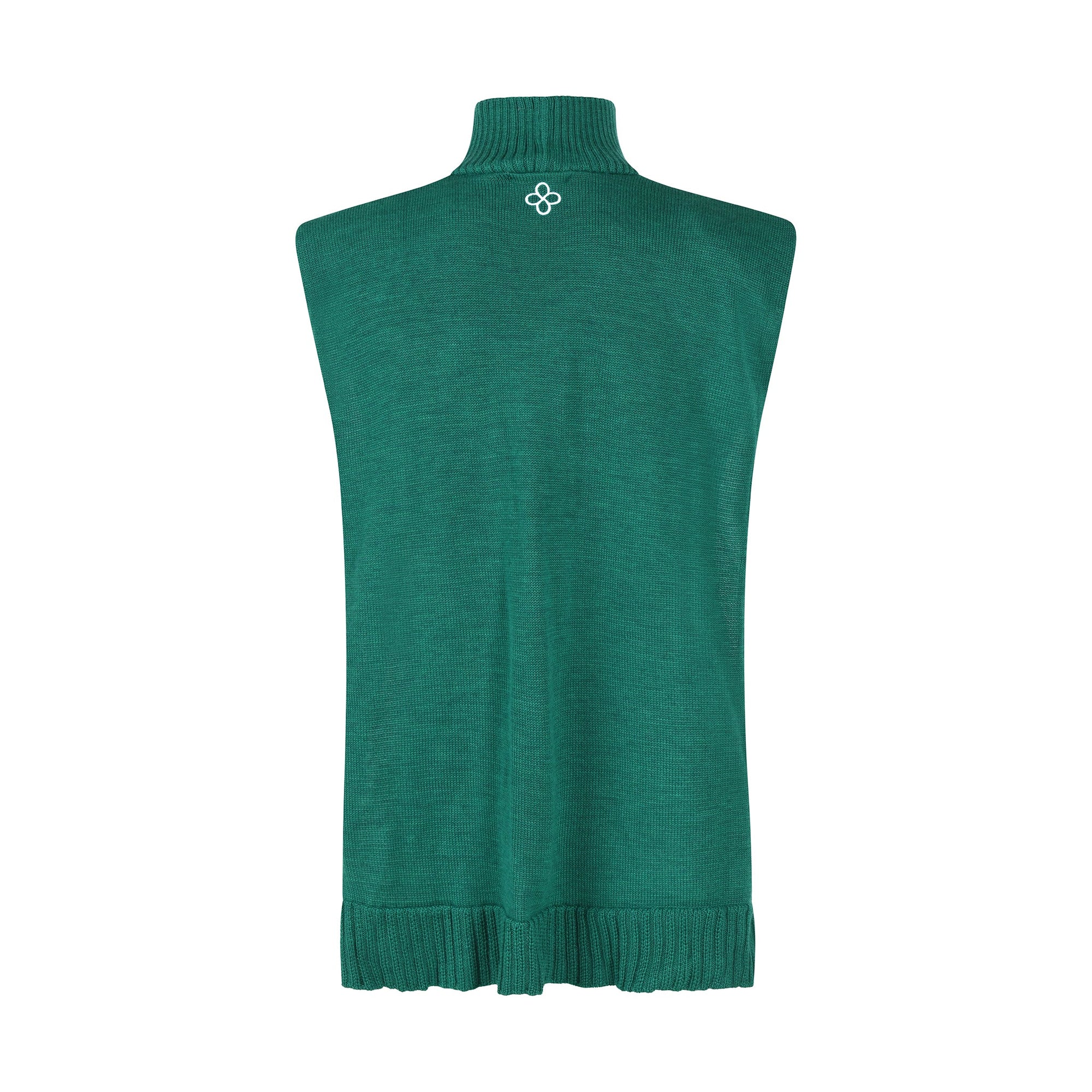 Pull Chasuble Sans Manches Unisex Chakra du Coeur en Laine Mérinos