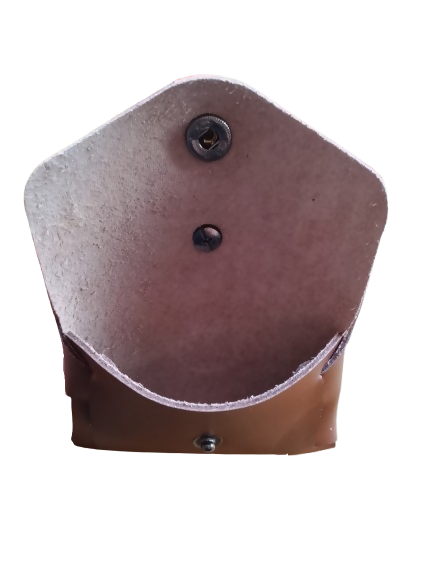 Pochette porte-monnaie cuir et ballon recyclé