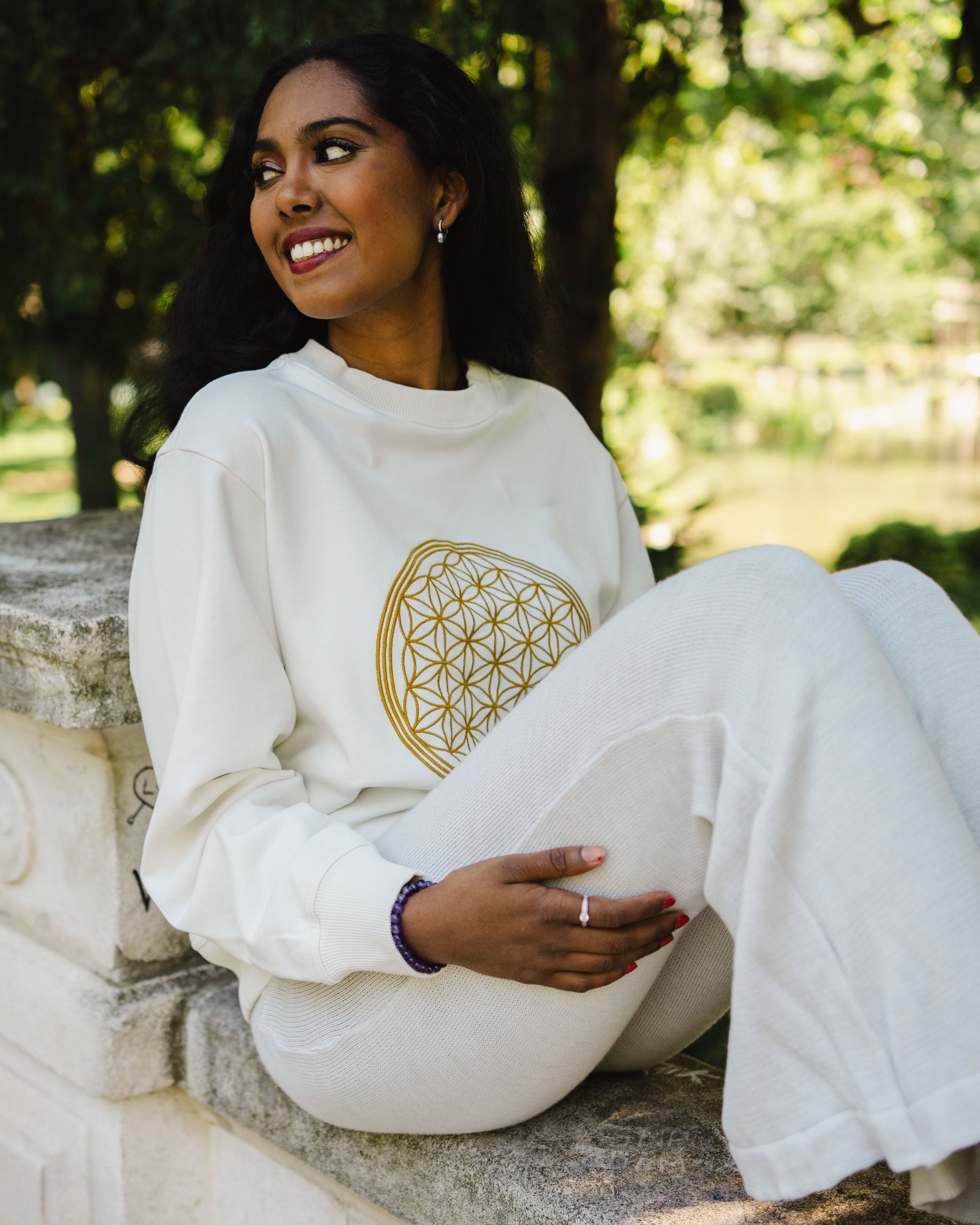 Sweat Unisex Fleur de Vie en Coton Bio