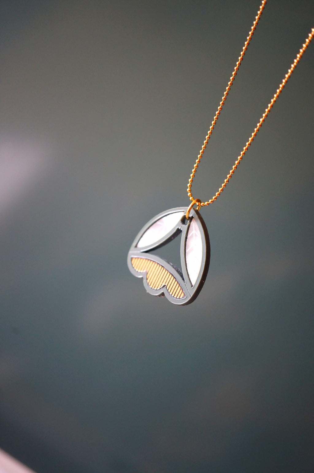 Collier fleur en plexiglas - Sarü - vert