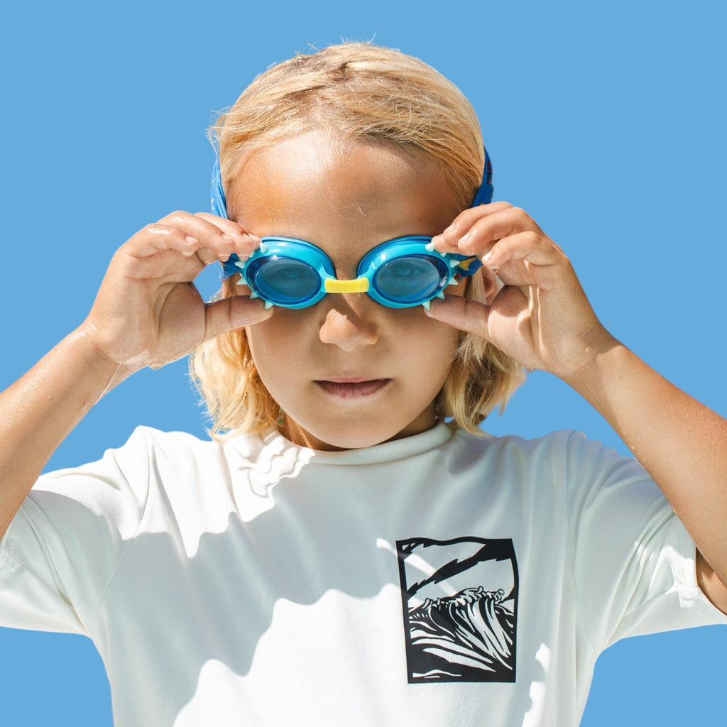 BabyPlops Uni Jaune - Lunettes de piscine bébé