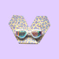 Yellow and Purple Leopard - Adult Swimming Goggles