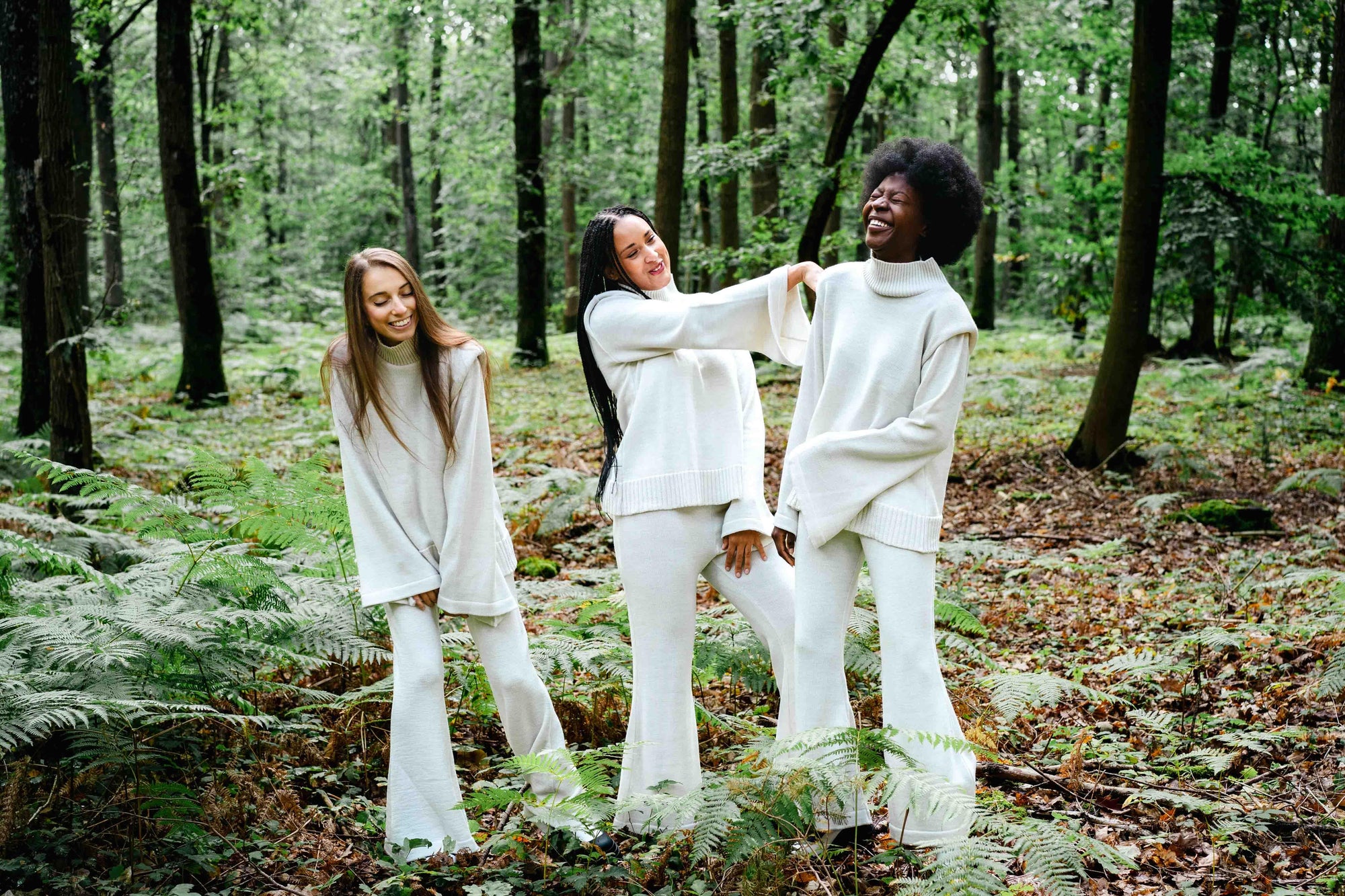 Pantalon en Laine Blanc - Divine Harmonie