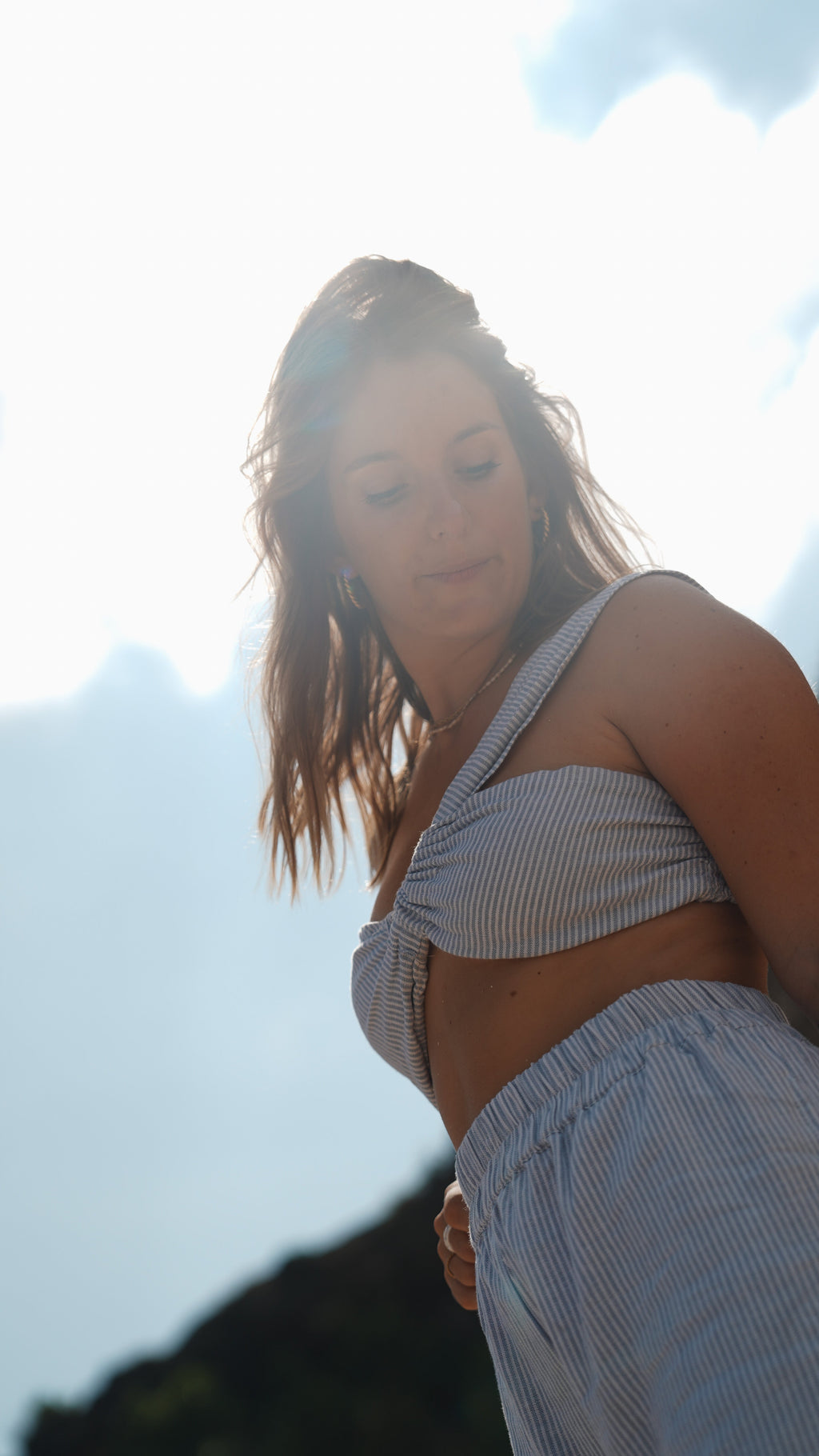 TOP RAYÉ BLEU ~ GARIS
