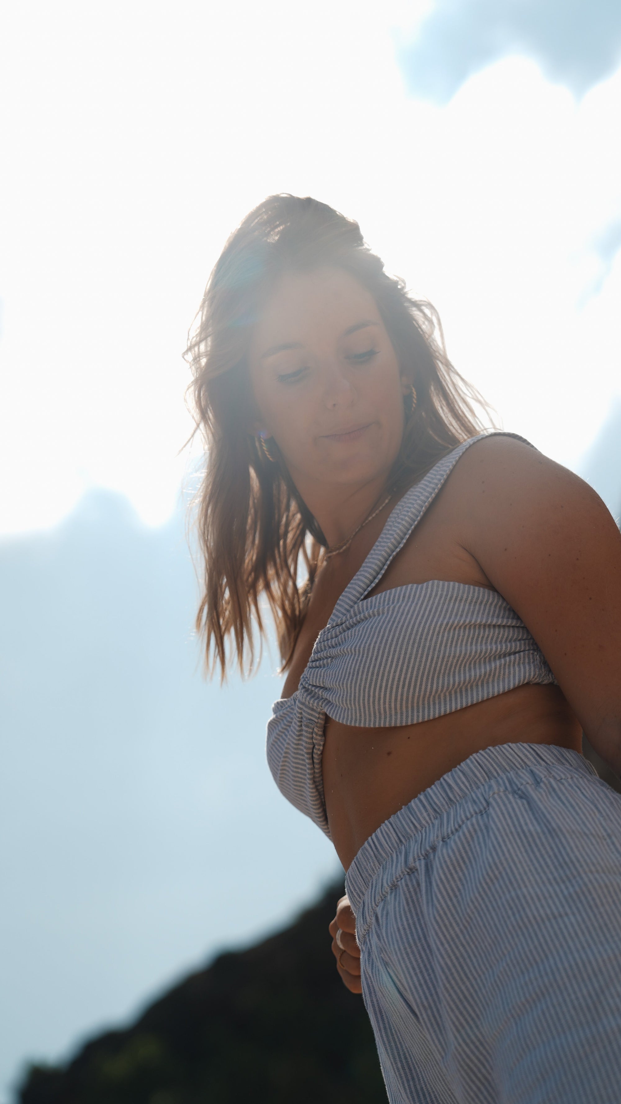 TOP RAYÉ BLEU ~ GARIS