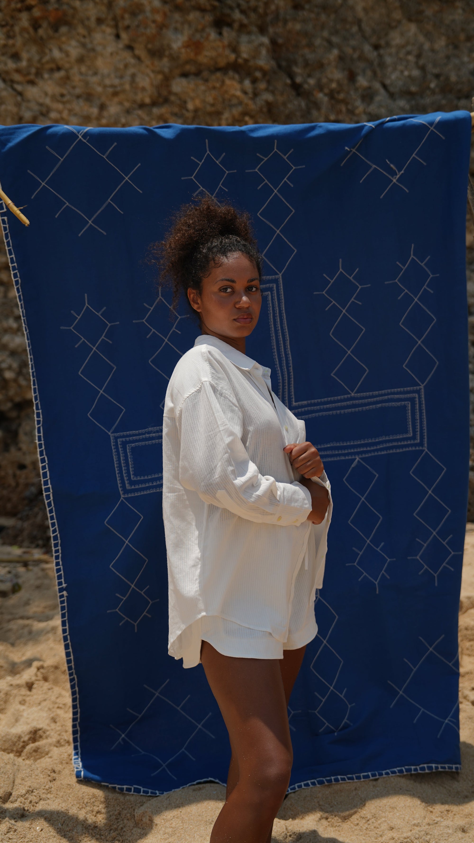 CHEMISE RAYÉE BLANCHE ~ GARIS