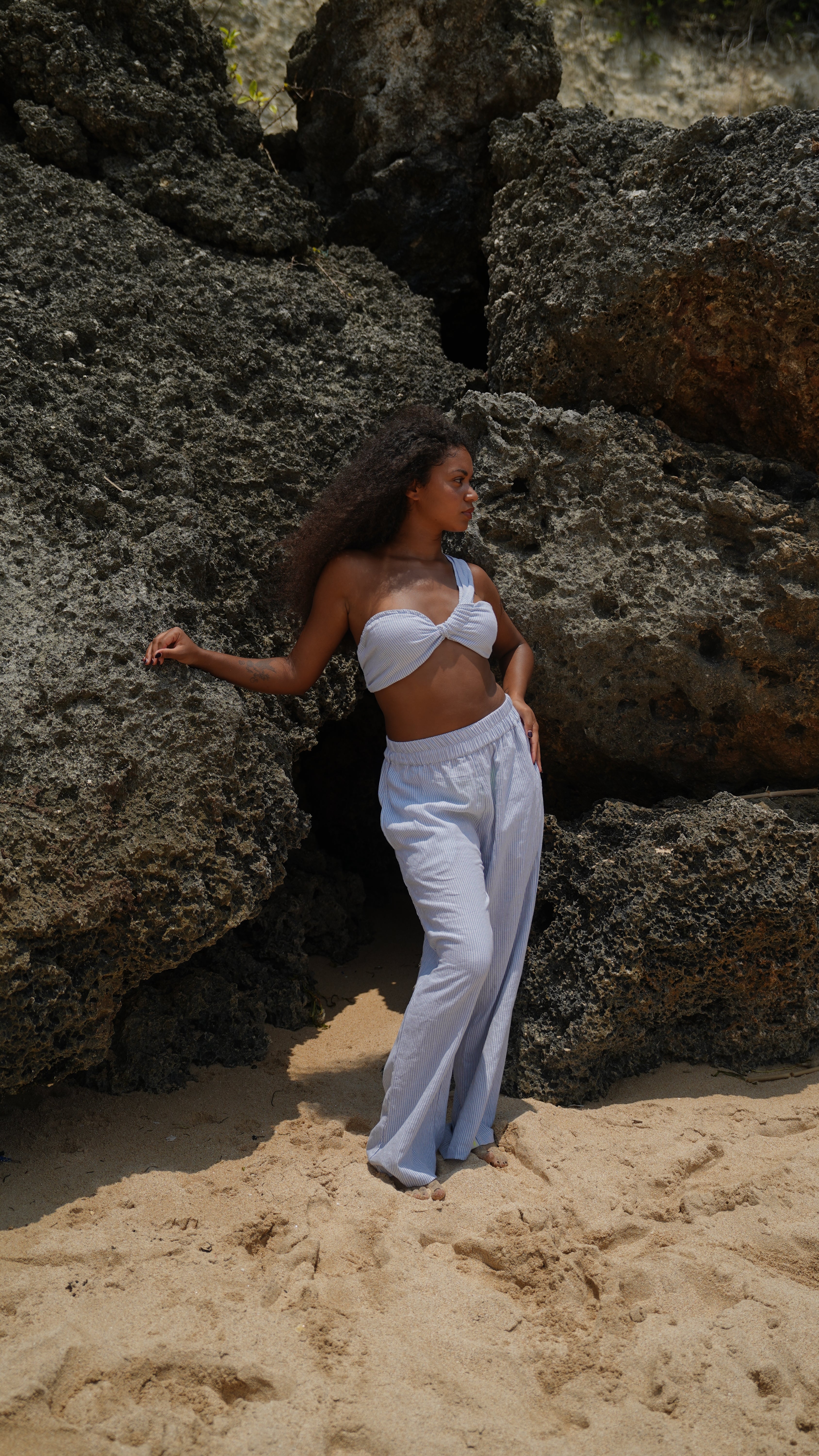 BLUE STRIPED TROUSERS ~ GARIS