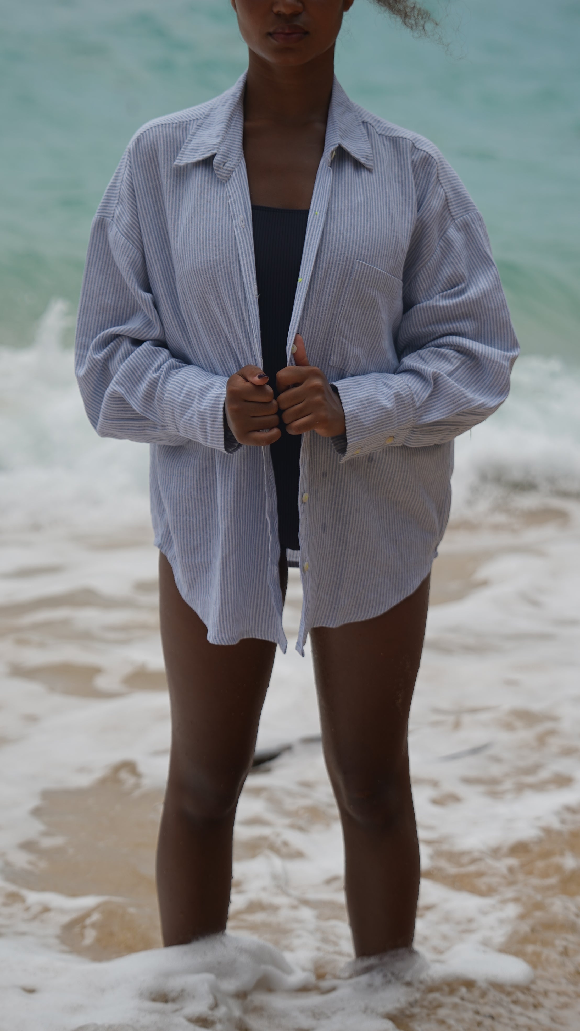 STRIPED BLUE SHIRT ~ GARIS