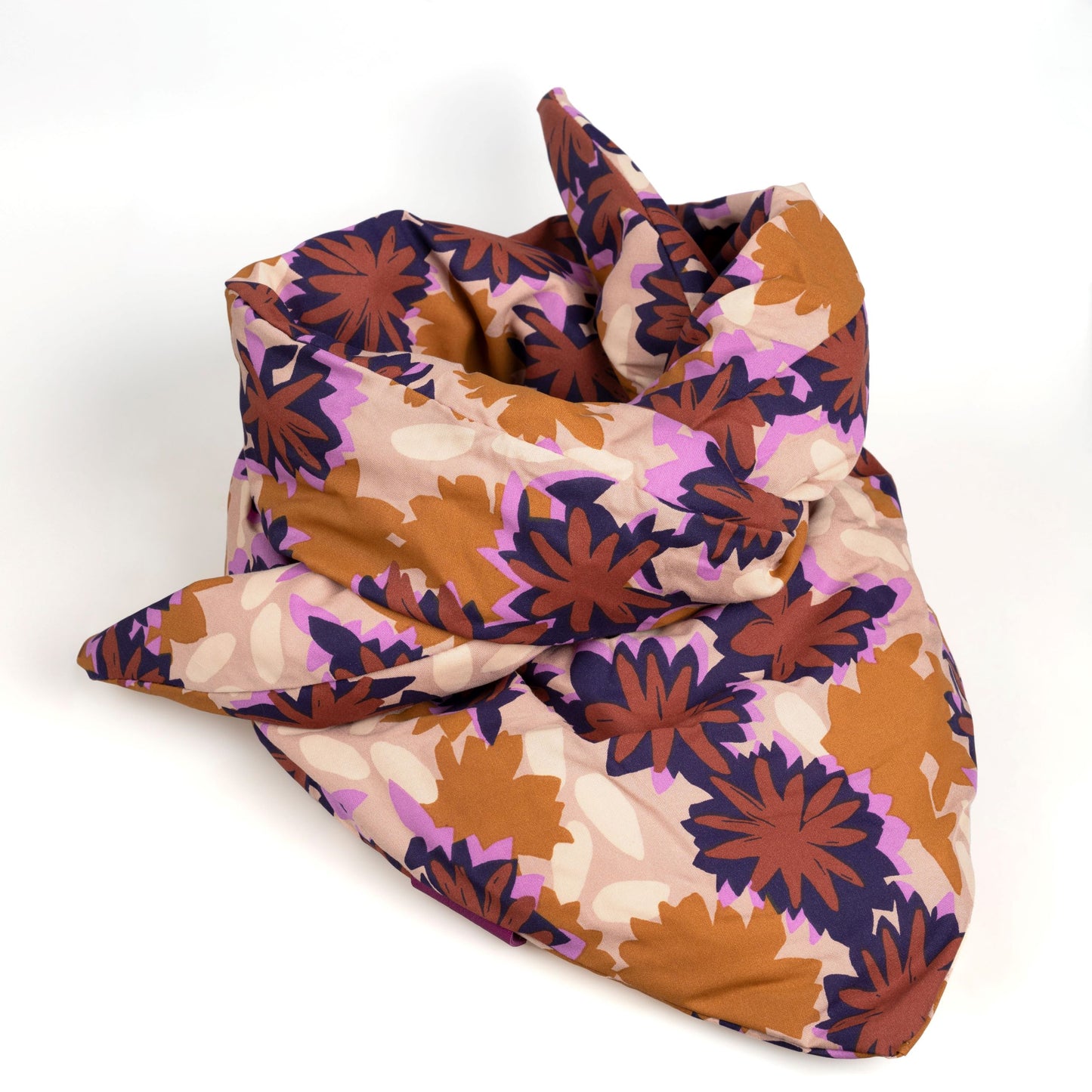 Foulard Blanc Fleurs