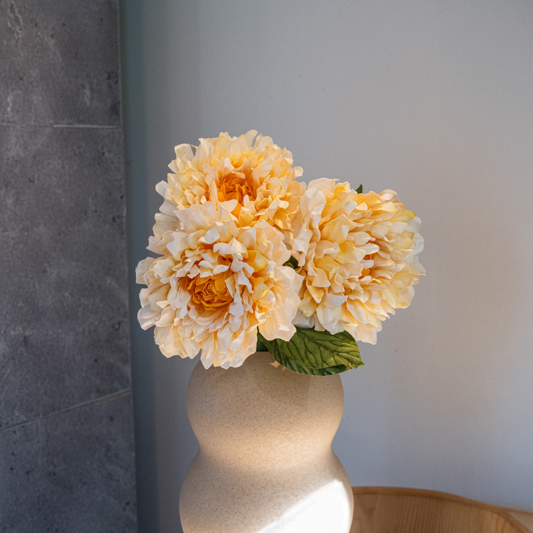 Dahlia en papier jaune fleur en papier flowrette