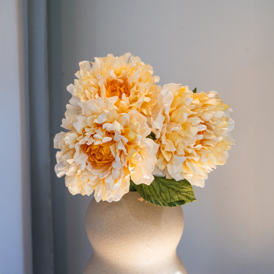 Dahlia en papier jaune fleur en papier flowrette