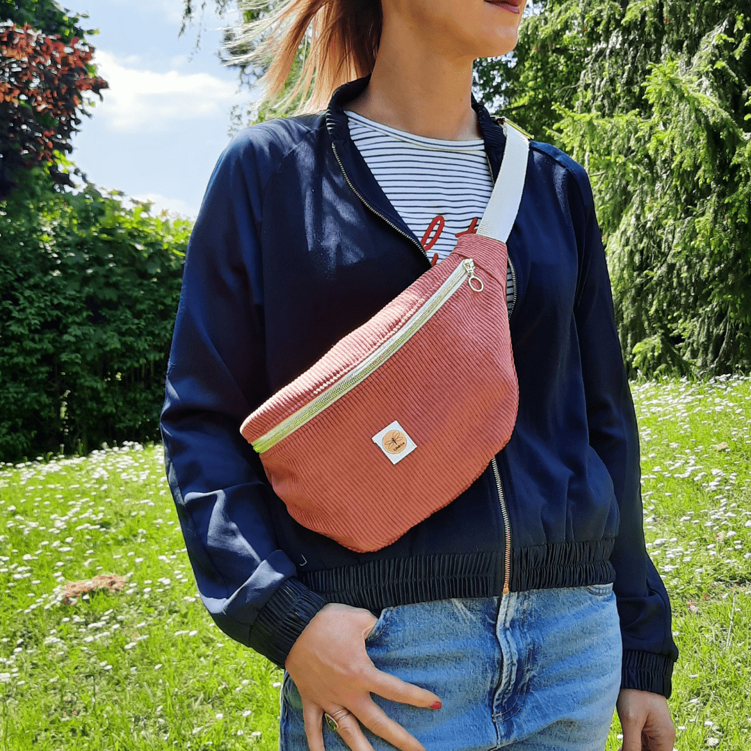 Sac banane en velours Taille XL