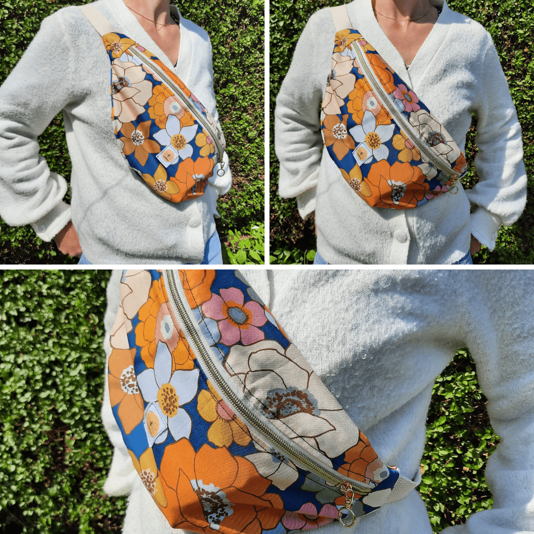 Sac banane "esprit vintage" Taille XL
