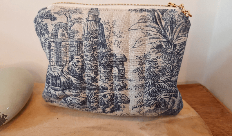 Trousse matelassée "tropicale"