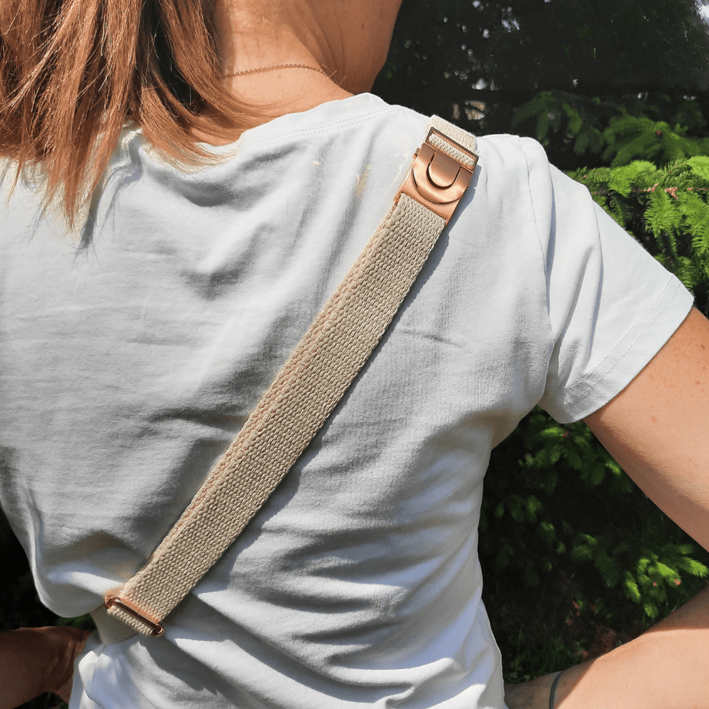 Petit sac banane tissu/lin