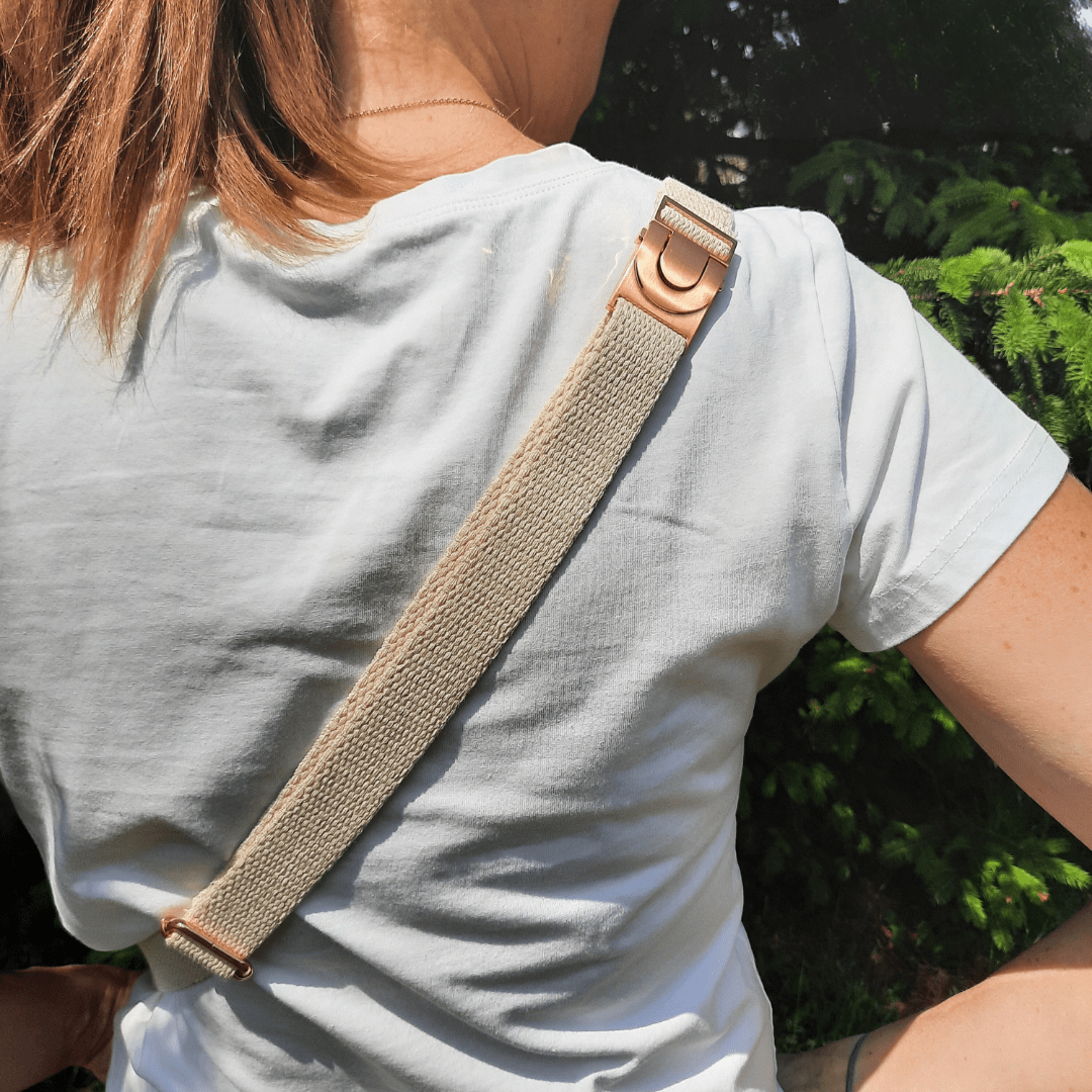 Petit sac banane tissu/lin