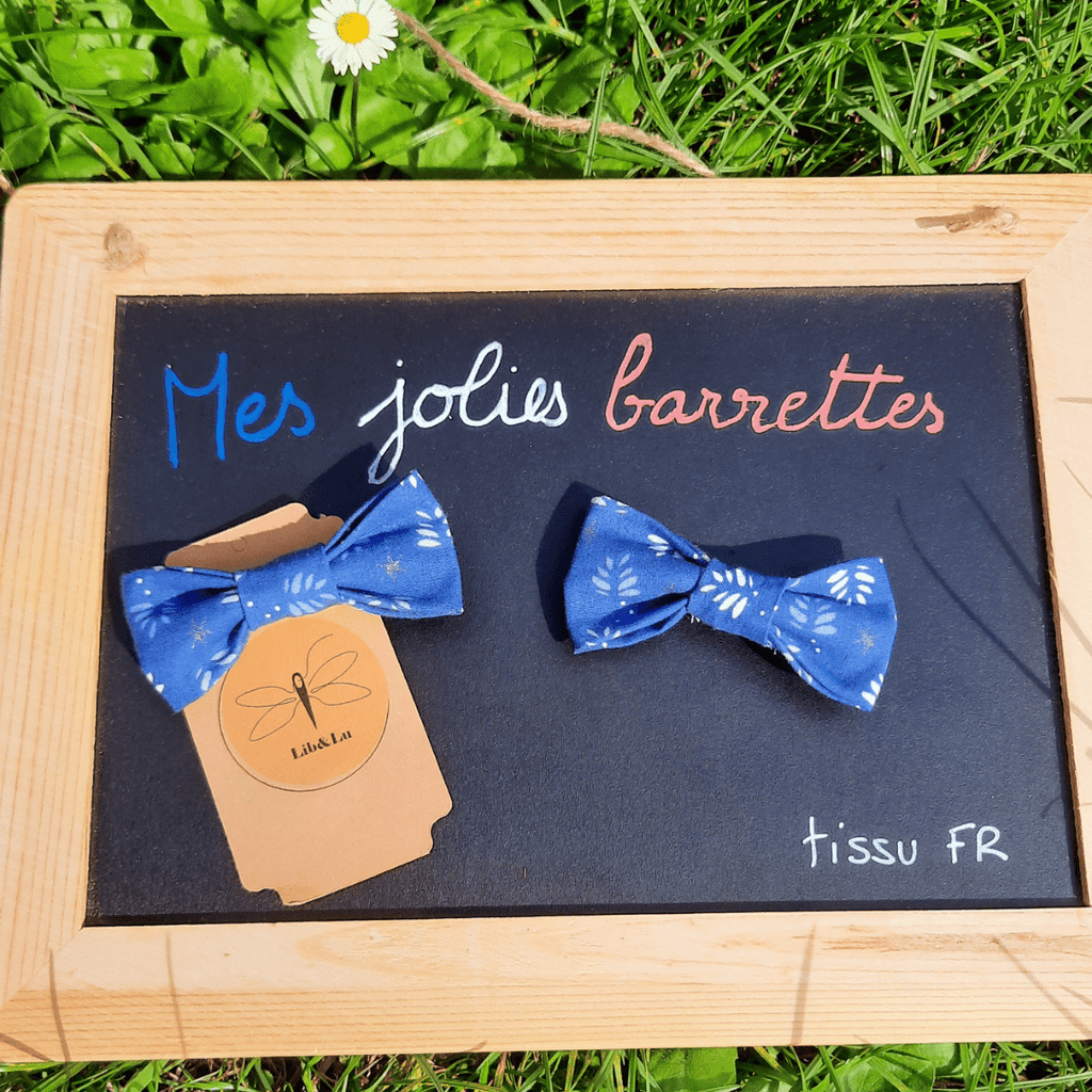 Barrettes cheveux petit noeud