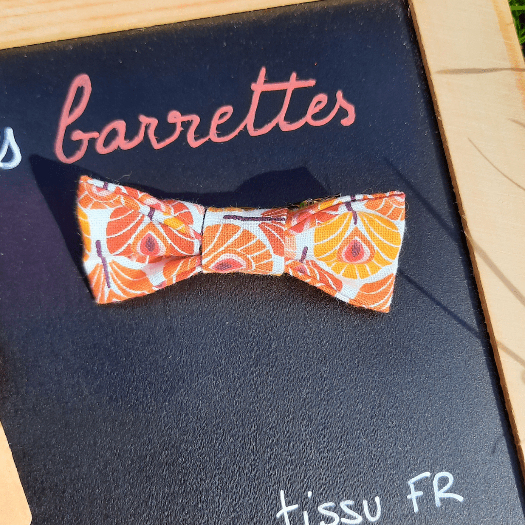 Barrettes cheveux petit noeud