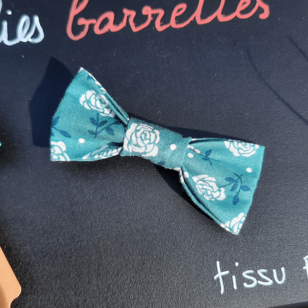 Barrettes cheveux petit noeud
