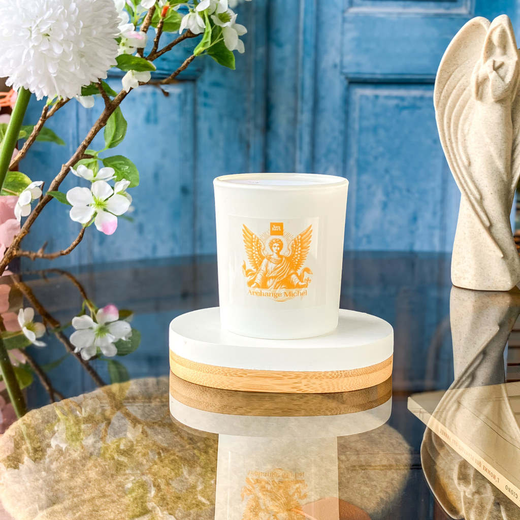 Bougie Archange Michel Néo Keri, parfum bois de santal