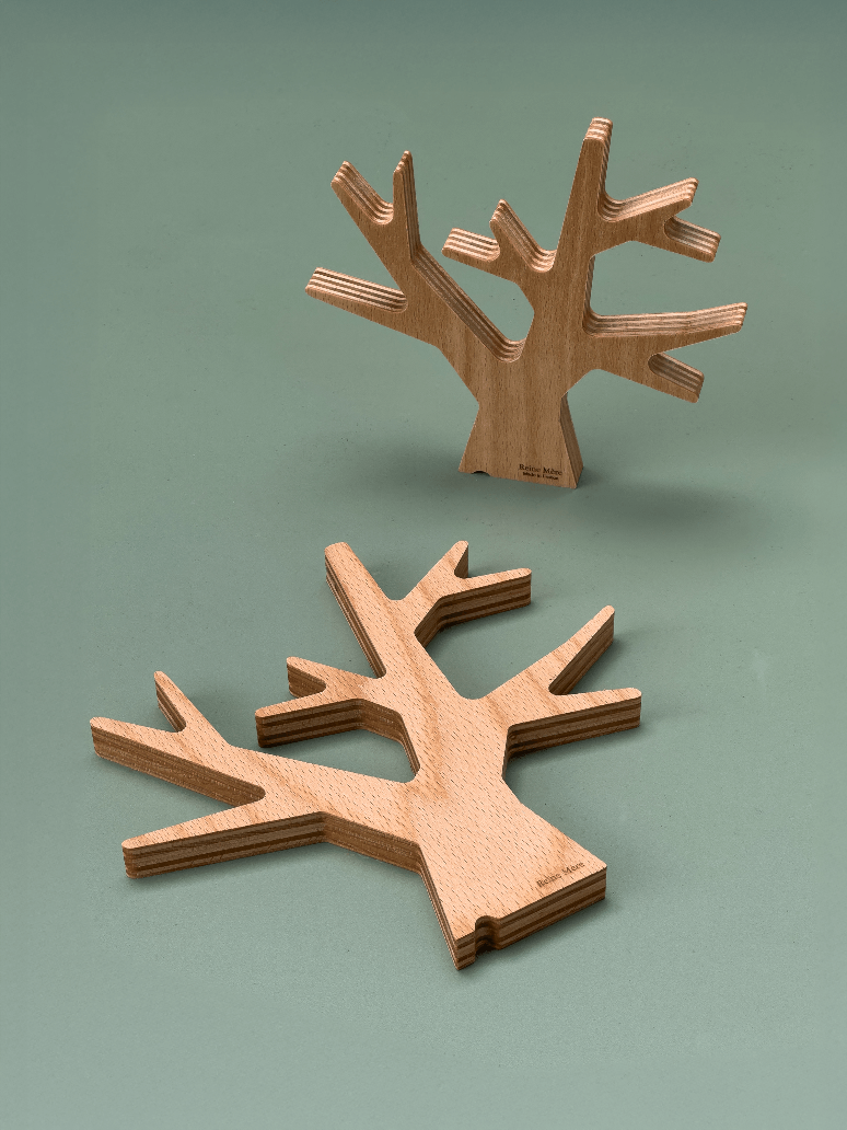 L'Arbre - Dessous de plat en multipli hêtre