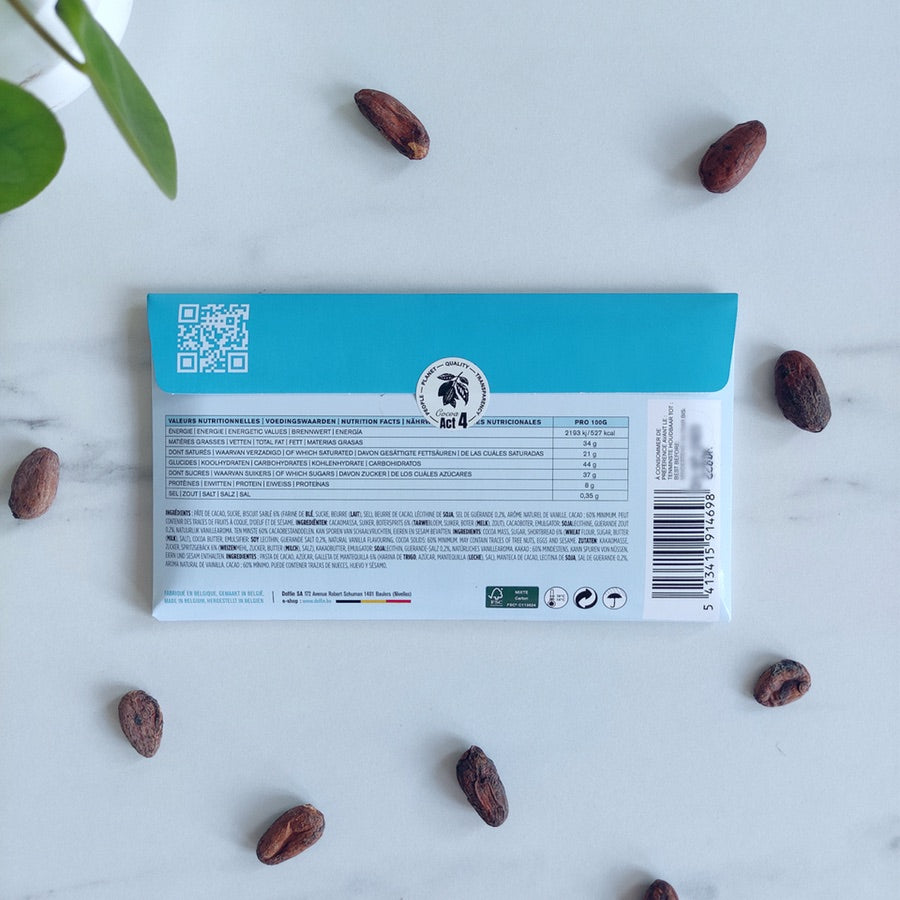 Dolfin - Chocolat noir aux pépites de biscuits sablés et sel de Guérande