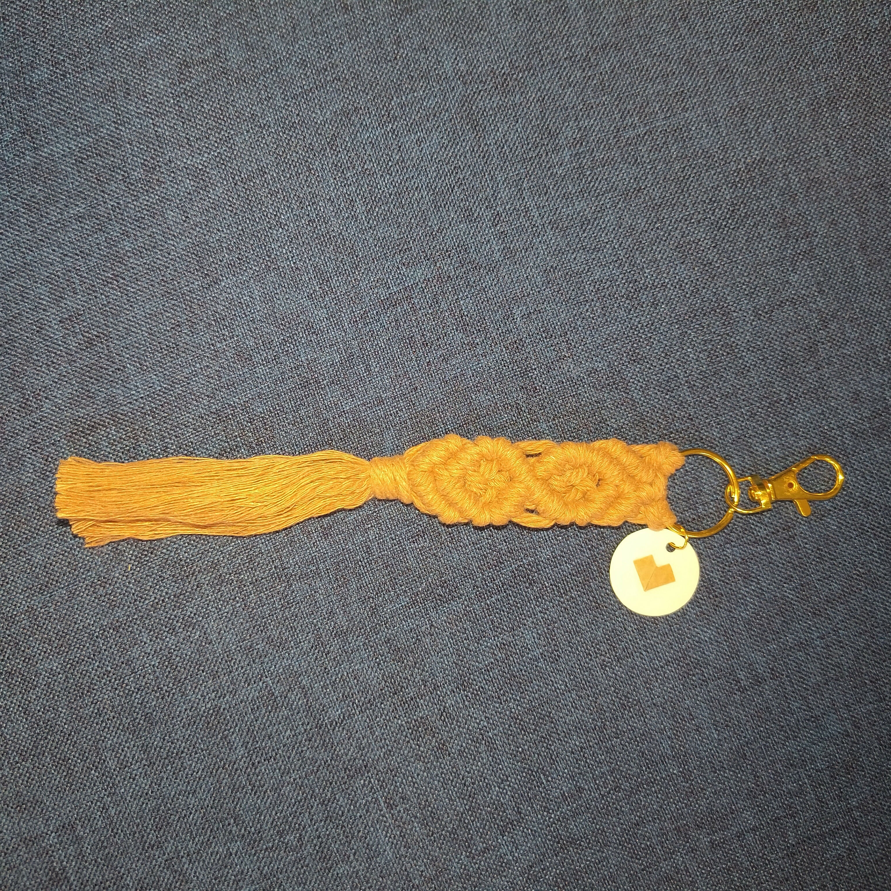 ORI034 Long origami bag charm or key ring
