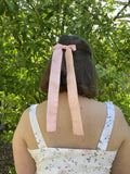 Upcycled bow barrette - Cosmos