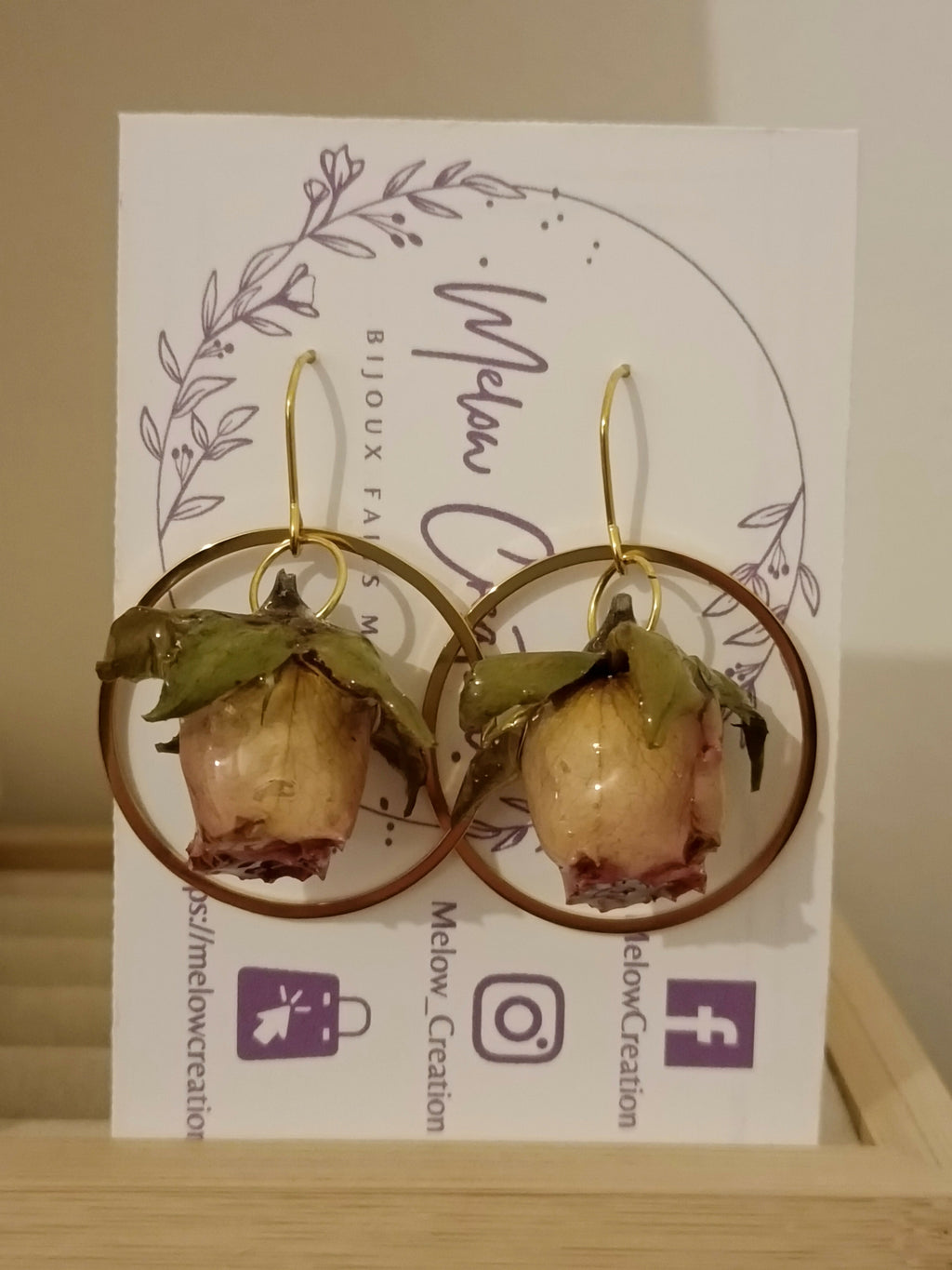 MEL/ROS Bijoux avec des roses