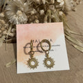 Boucles d'oreilles créoles soleil
