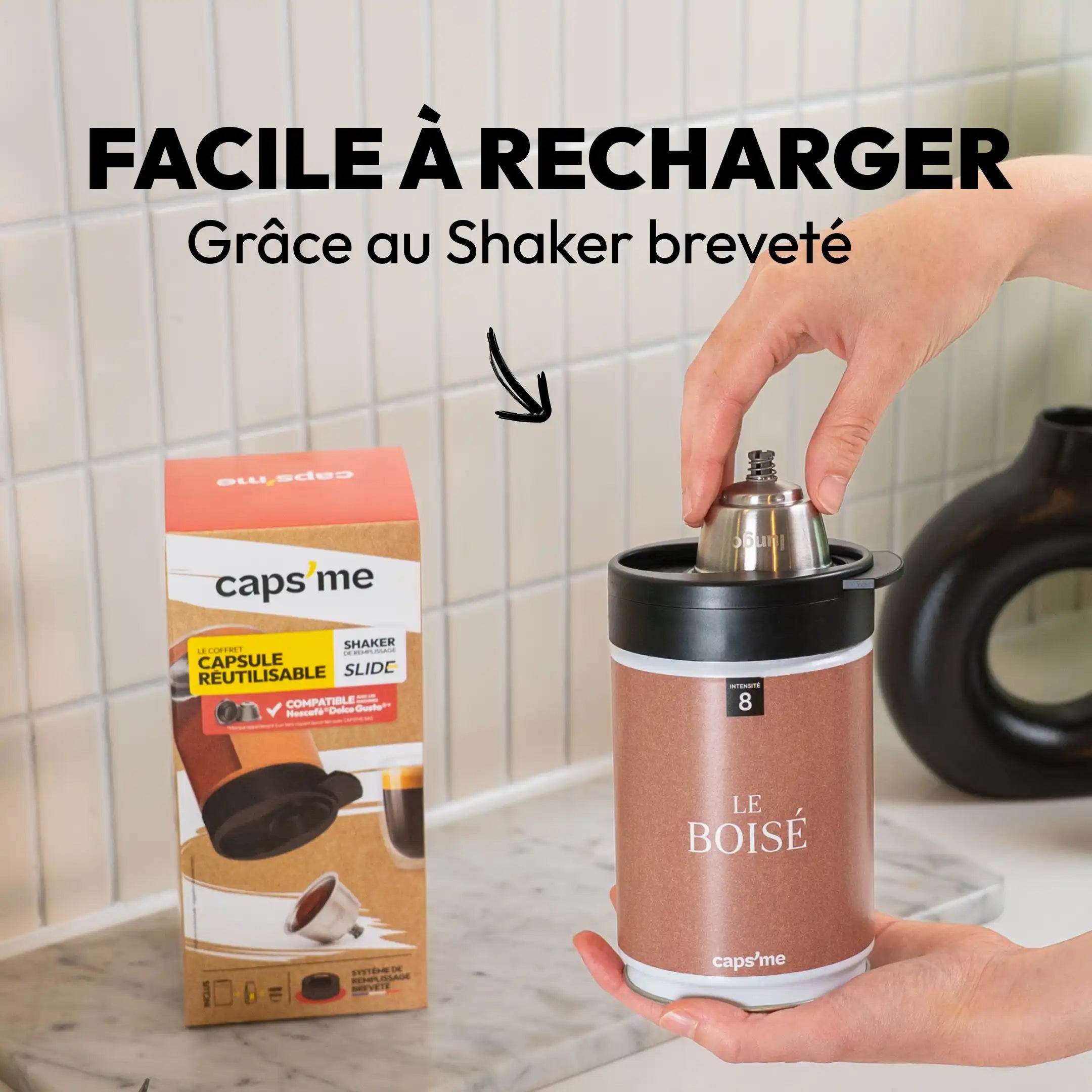 Caps'me Slide Starter Kit compatible with Nescafé® Dolce Gusto®