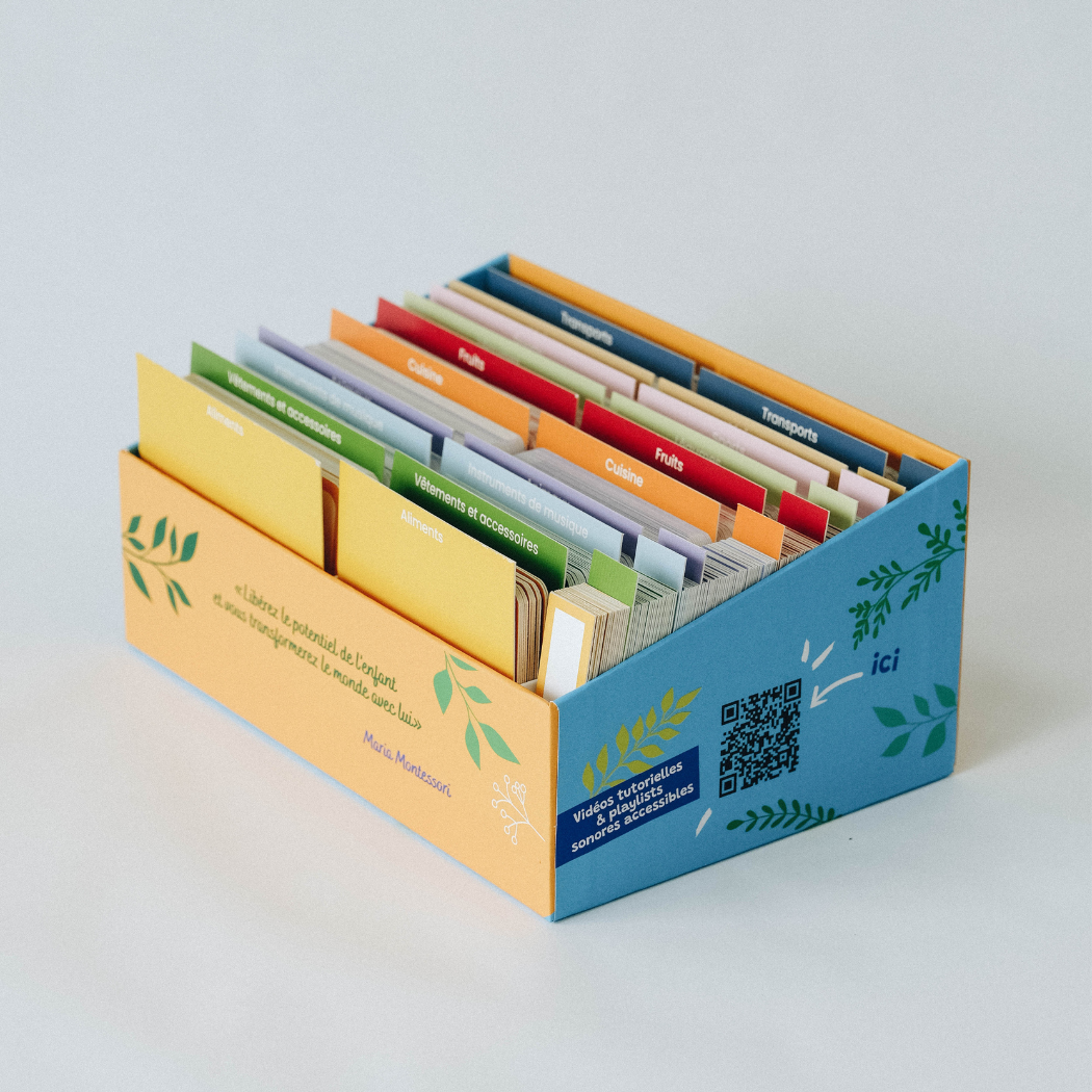 Giga Mondy, cartes de nomenclature Montessori