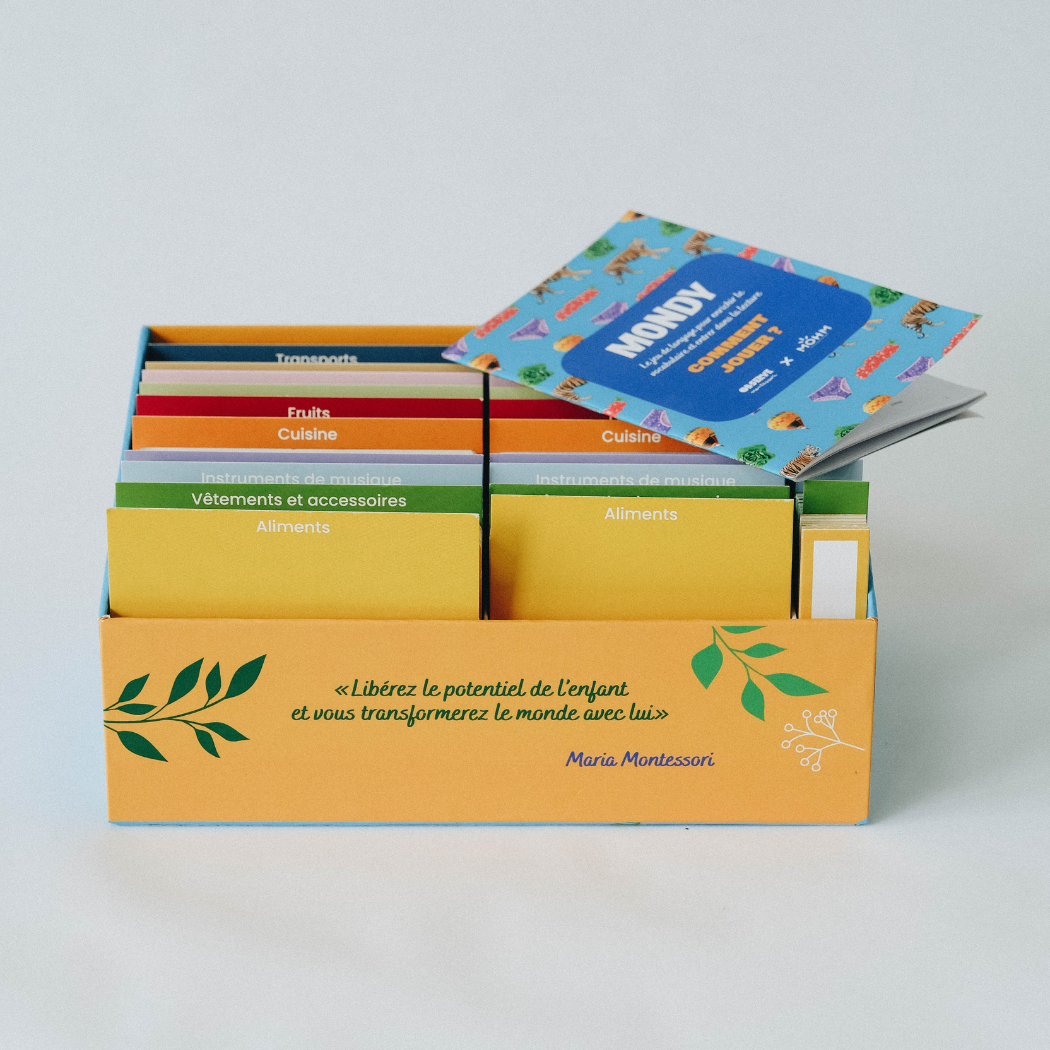 Giga Mondy, cartes de nomenclature Montessori