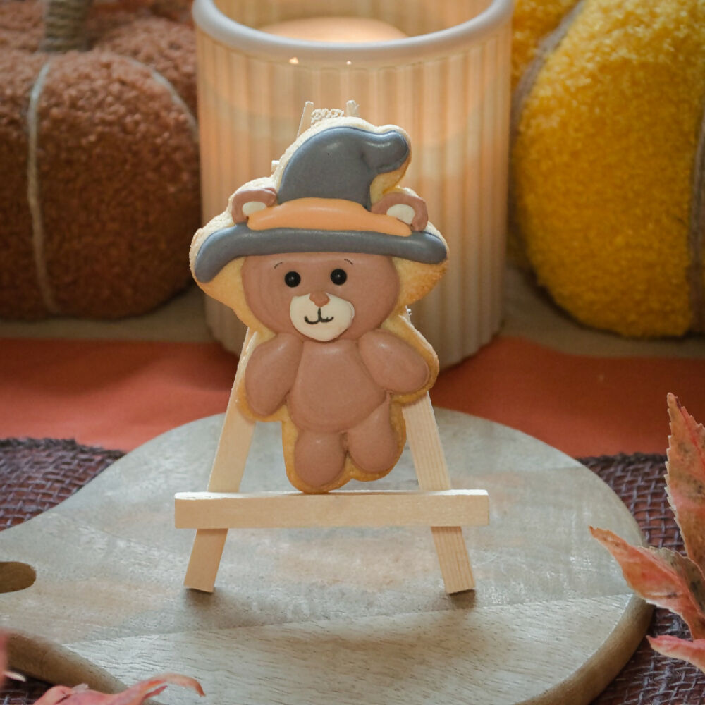 Ourson sorcière - Biscuit décoré