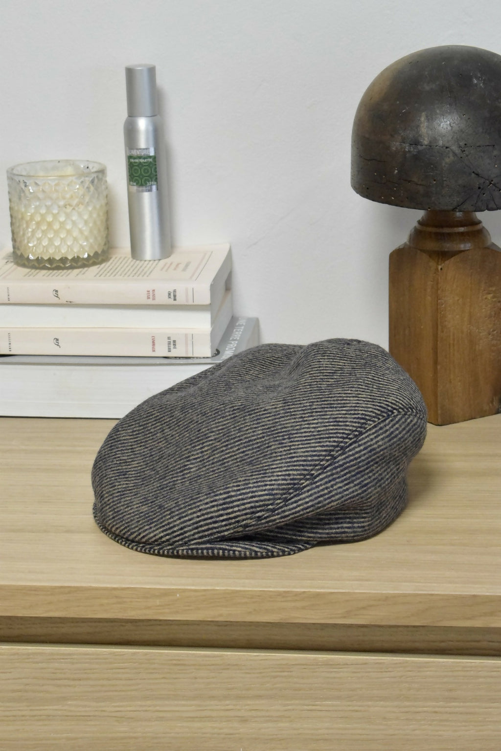 casquette-plate-laine-rayures-marron-homme-chic-ethique-artisanale-fait-main-tendance-upcycling-4