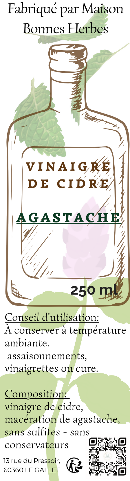 AGASTACHE CIDER VINEGAR