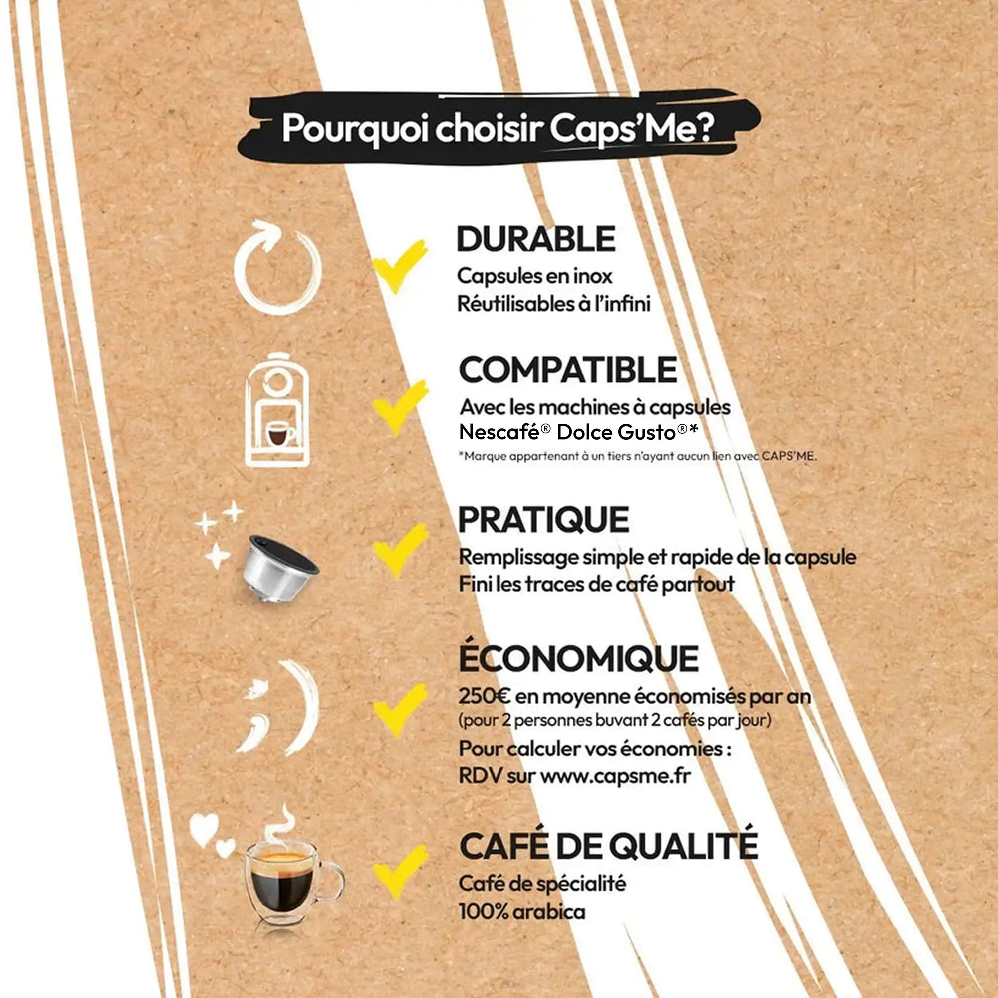 Coffret Caps'me compatible Nescafé® Dolce Gusto®