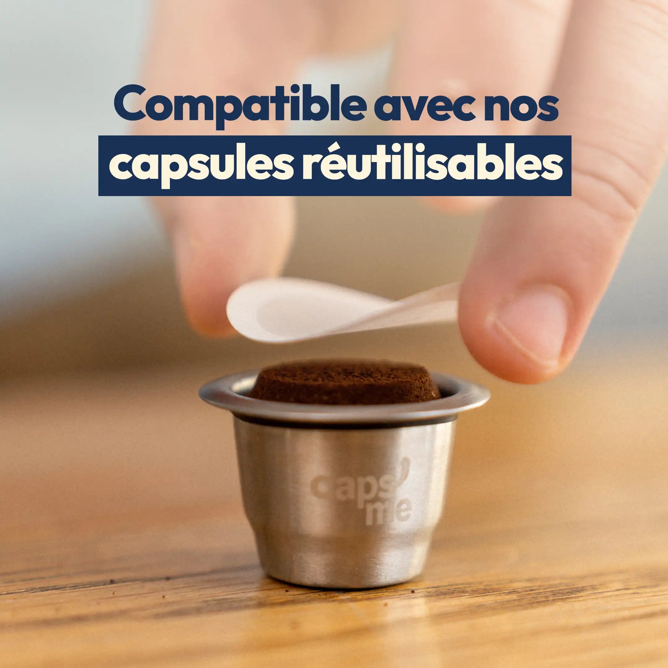 Paper lids for Caps'me reusable capsules compatible with Nespresso®
