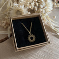 Collier petit soleil strié