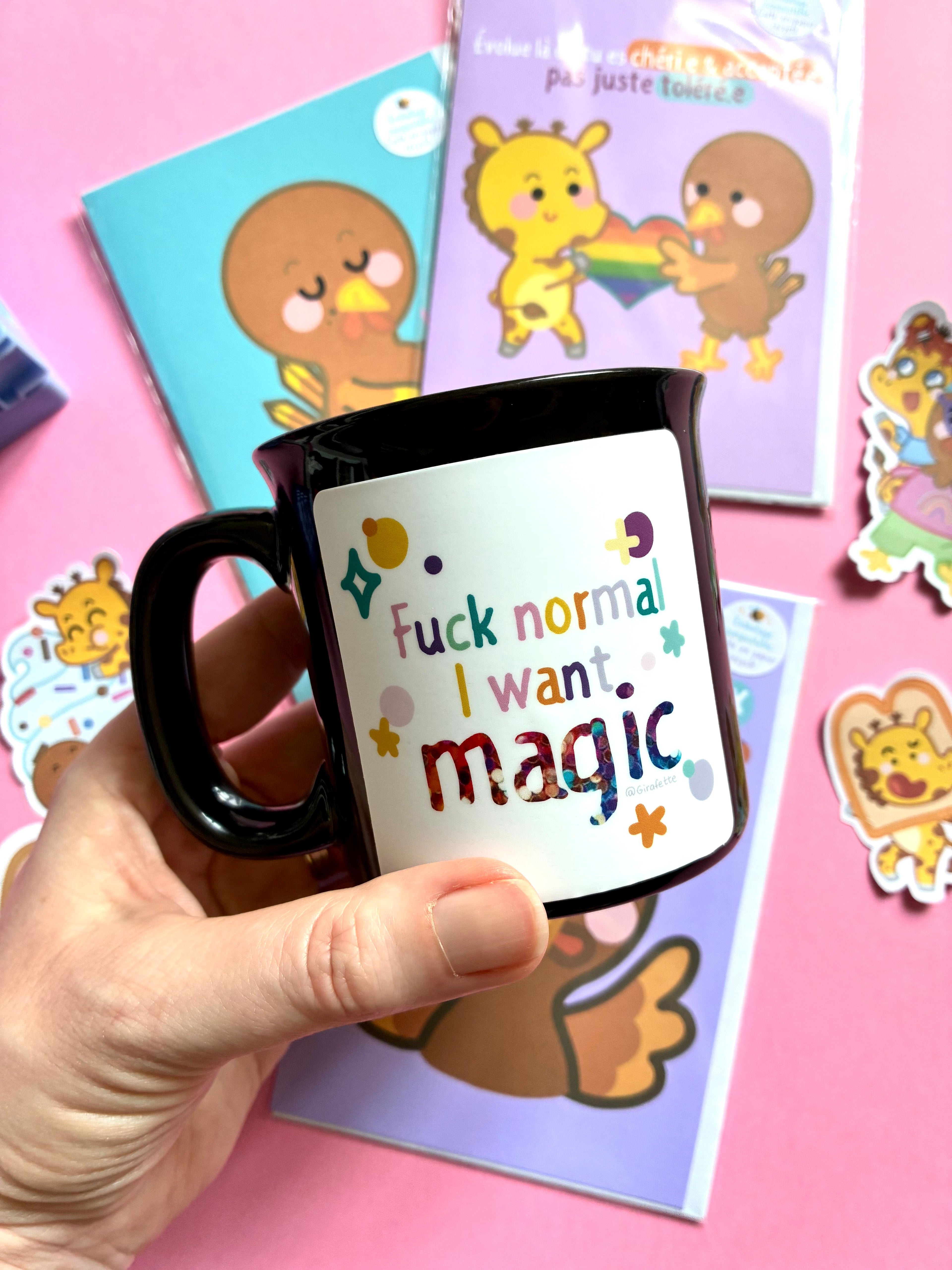 Sticker « Fuck normal I want magic »