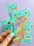 Giraffe and Turkey-Tot at the Beach Bookmark
