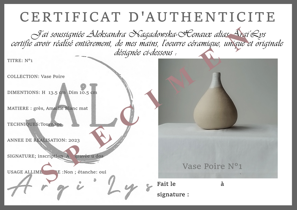 Vase Poire N°1