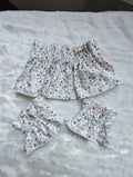 REMOVABLE COLLAR AND ITS 2 MULTI-FLOWER CUFFS