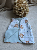 SHEEP'S WOOL VEST PLAID BEAR SWEATER 18 MONTHS-3 YEARS