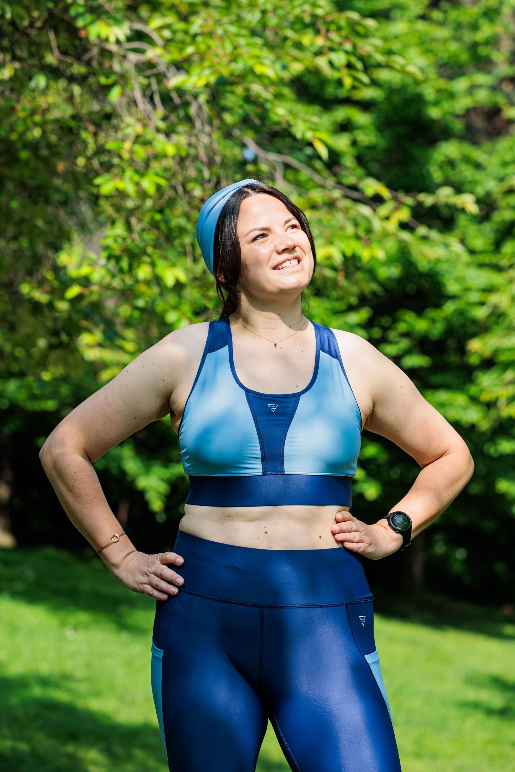 Brassière sport maintien fort SKIN V2 "Blueberry" –  Maintien fort technique et style,écoresponsable gayaskin