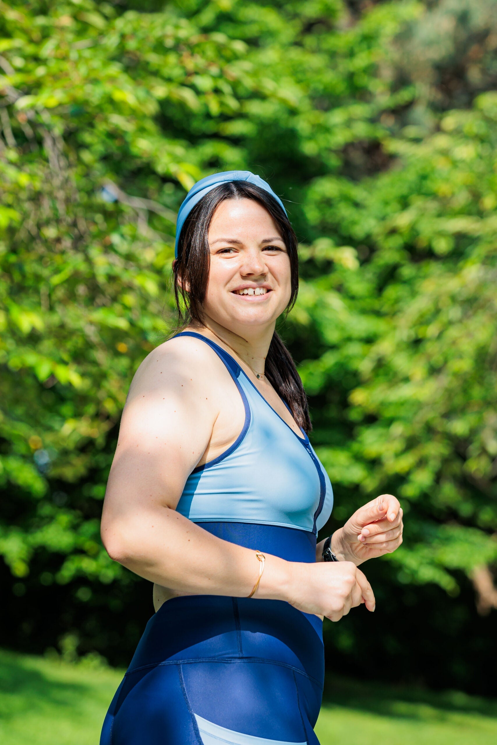 Brassière sport maintien fort SKIN V2 "Blueberry" –  Maintien fort technique et style,écoresponsable gayaskin