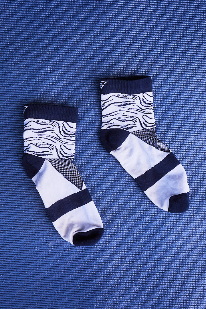 Chaussettes de sport femme mi-hautes – respirantes, anti-frottements, made in France & recyclées gayaskin