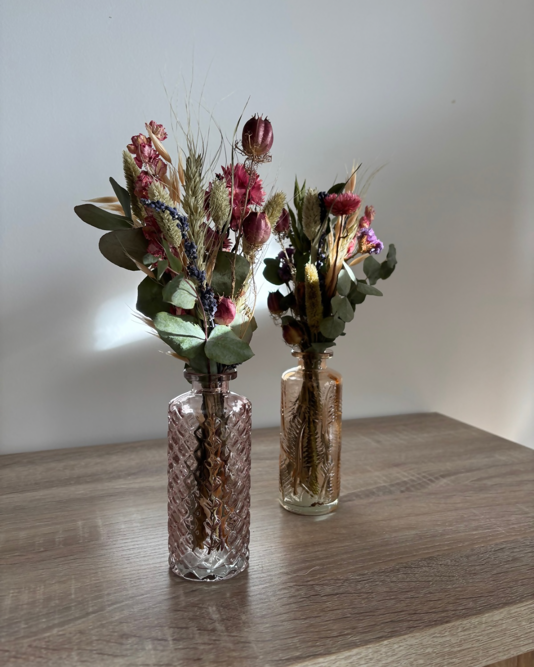 les vases en verre